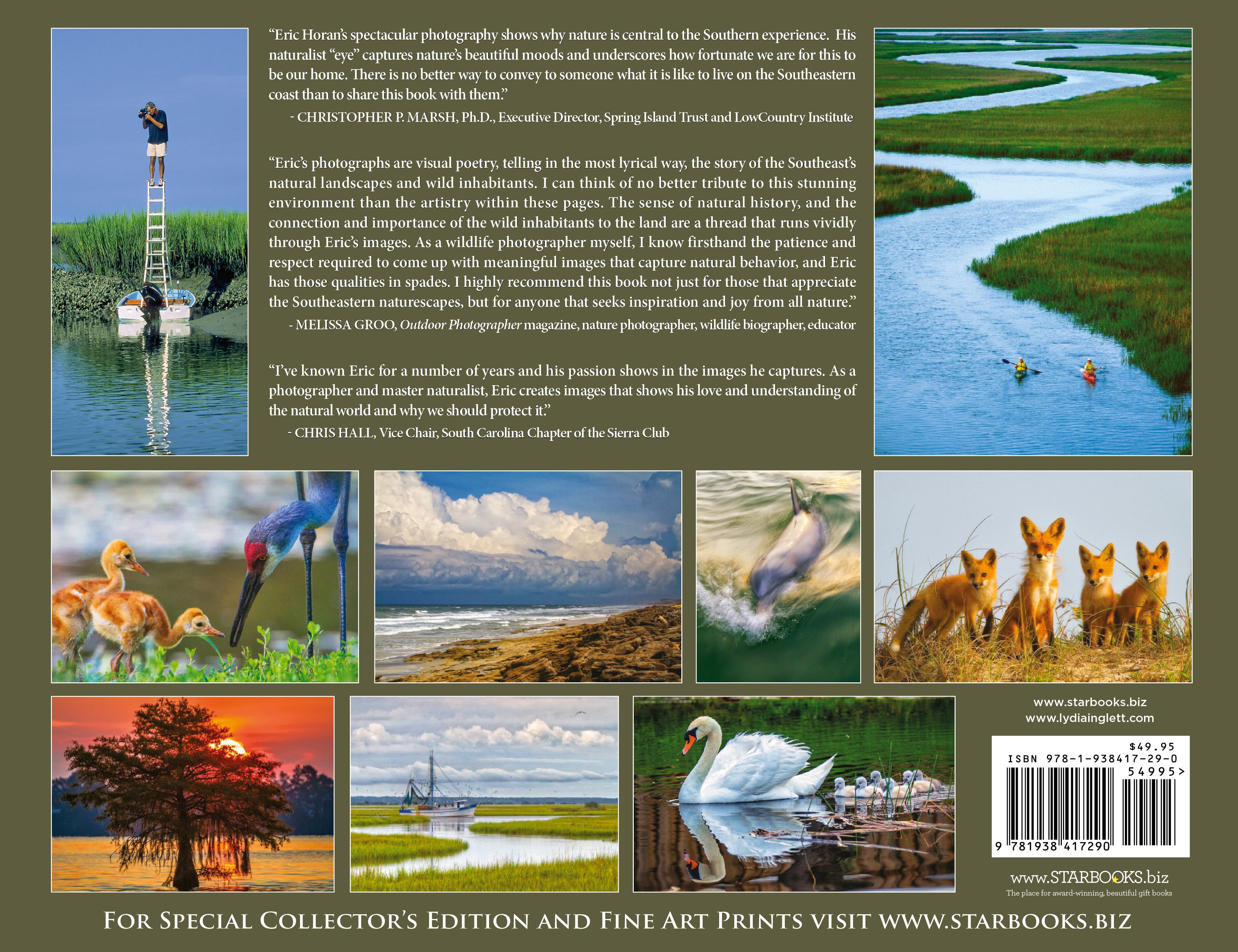 Back cover Eric Horan Beholding Nature Photography book Starbooks