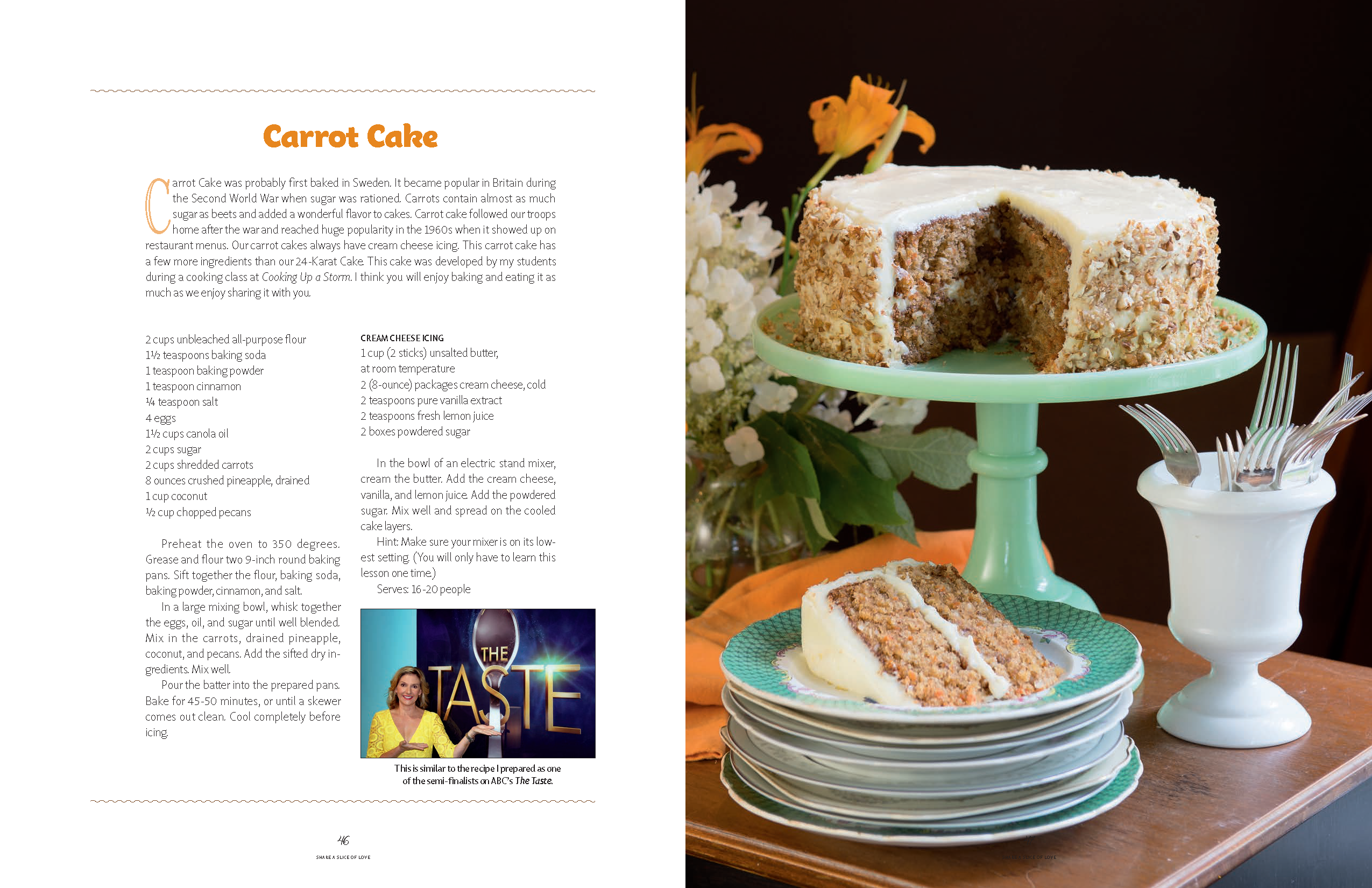 Recipe: Carrot Cake from Daisy Cakes cookbook Starbooks